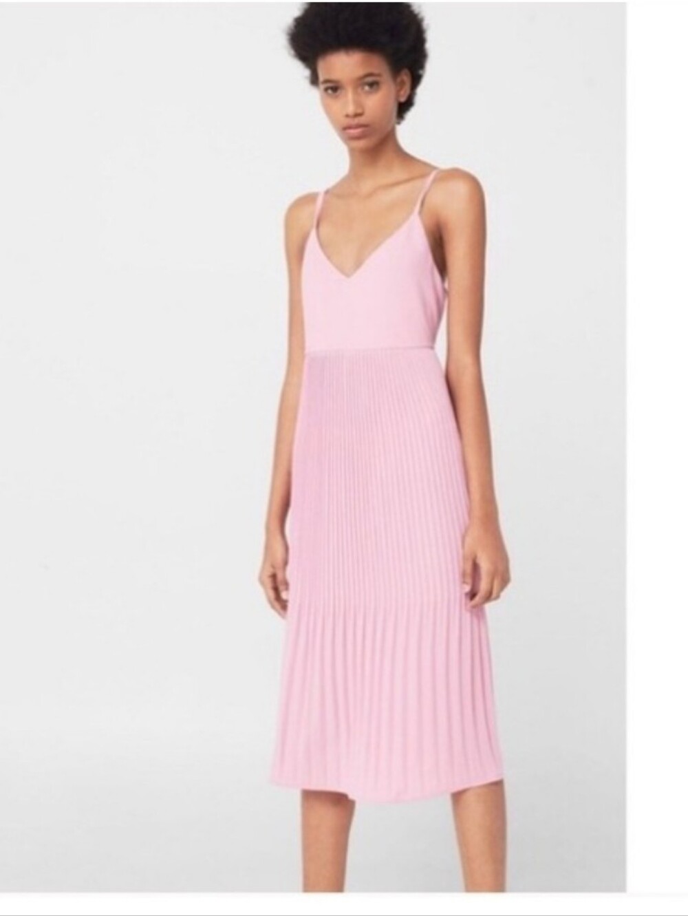 MNG Casual Women's Lilac Pink Tank Pleated Dress Women's Size 8